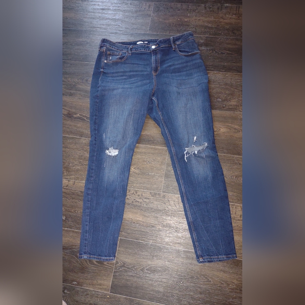 Ladies Old Navy Rockstar Super Skinny Jeans Size 18 Long